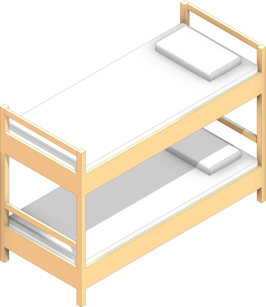 Free Furniture Revit Download – Bunk Bed – BIMsmith Market